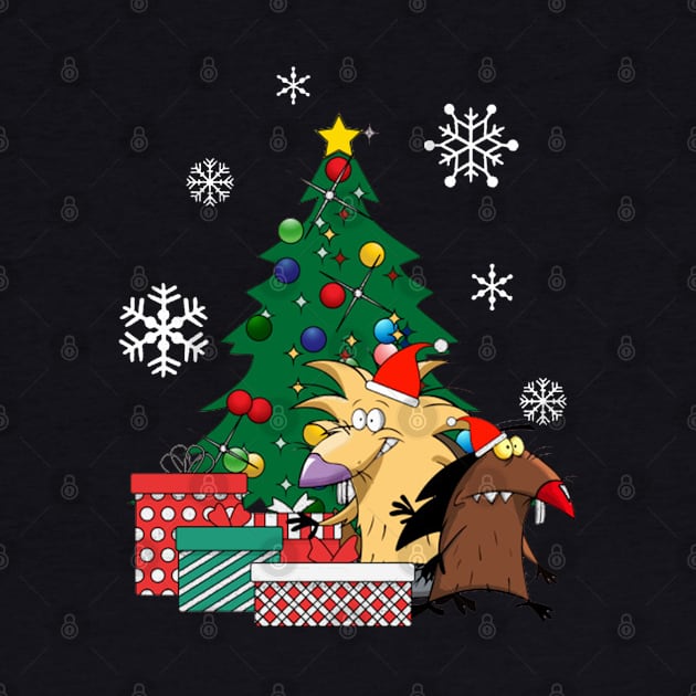 Angry Beavers Around The Christmas Tree by squids_art